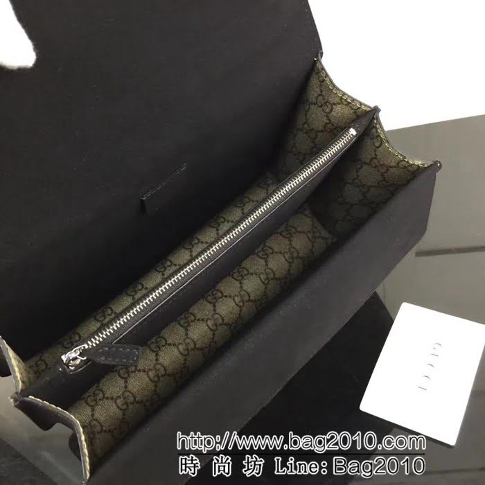 GUCCI古馳原單 新款專櫃品質原單貨實物實拍 400249 啡pvc配克 鏈條單肩斜挎包 HY1018